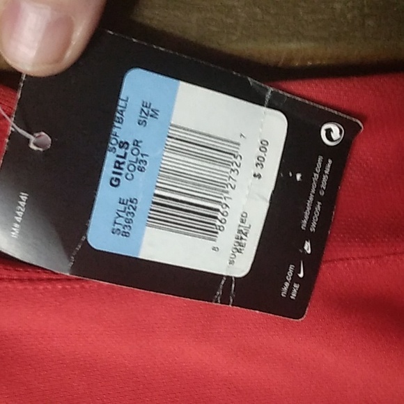 Nike Girl’s Dri-Fit SS Softball Jersey NWT - Picture 6 of 9